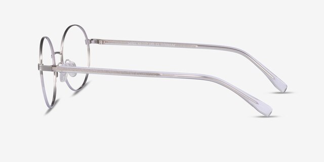 Sahel Silver TitaniumEyeglass Frames from EyeBuyDirect, Side View