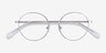 Sahel Silver TitaniumEyeglass Frames from EyeBuyDirect, Closed View