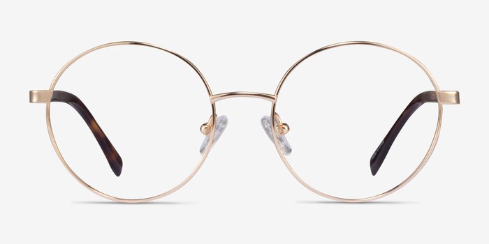 Sahel Gold Titanium Eyeglass Frames from EyeBuyDirect