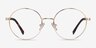 Sahel Doré TitaniumMontures de lunettes de vue d'EyeBuyDirect, Vue de Face