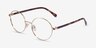 Sahel Doré TitaniumMontures de lunettes de vue d'EyeBuyDirect, Vue d'Angle