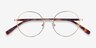 Sahel Doré TitaniumMontures de lunettes de vue d'EyeBuyDirect, Vue Rapprochée