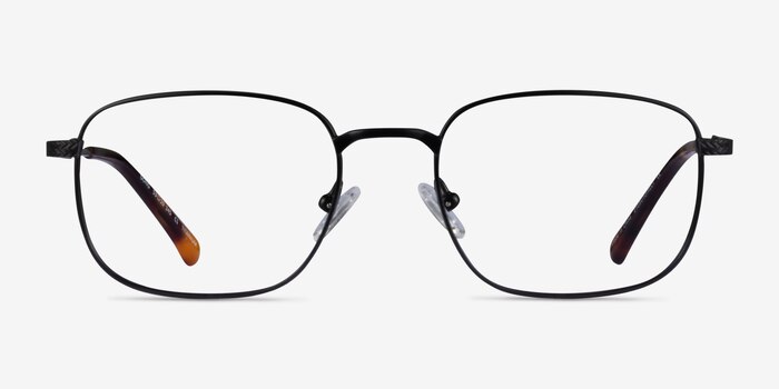 Gong Black Titanium Eyeglass Frames from EyeBuyDirect