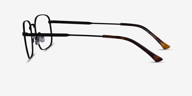 Gong Black TitaniumEyeglass Frames from EyeBuyDirect, Side View
