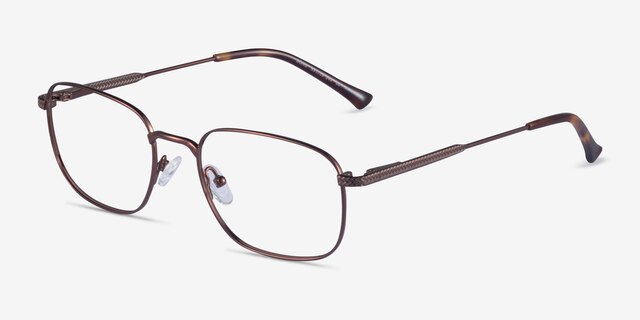 Gong Coffee TitaniumEyeglass Frames from EyeBuyDirect, Angle View
