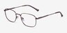 Gong Coffee TitaniumEyeglass Frames from EyeBuyDirect, Angle View