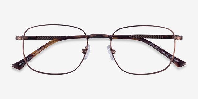 Gong Coffee TitaniumEyeglass Frames from EyeBuyDirect, Closed View