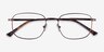 Gong Coffee TitaniumEyeglass Frames from EyeBuyDirect, Closed View