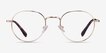 Antone Gold TitaniumEyeglass Frames from EyeBuyDirect, Front View
