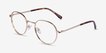 Antone Gold TitaniumEyeglass Frames from EyeBuyDirect, Angle View