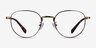 Scottie Bronze TitaniumEyeglass Frames from EyeBuyDirect, Front View