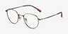 Scottie Bronze TitaniumEyeglass Frames from EyeBuyDirect, Angle View