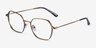 Kingston Bronze TitaniumMontures de lunettes de vue d'EyeBuyDirect, Vue d'Angle