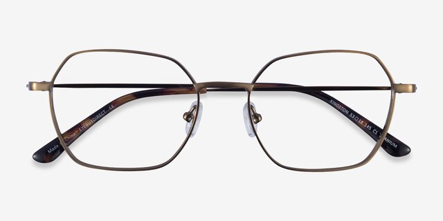 Kingston Bronze TitaniumMontures de lunettes de vue d'EyeBuyDirect, Vue Rapprochée