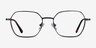 Kingston Gunmetal TitaniumEyeglass Frames from EyeBuyDirect, Front View