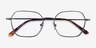 Kingston Gunmetal TitaniumEyeglass Frames from EyeBuyDirect, Closed View