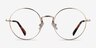 Jonah Gold TitaniumEyeglass Frames from EyeBuyDirect, Front View