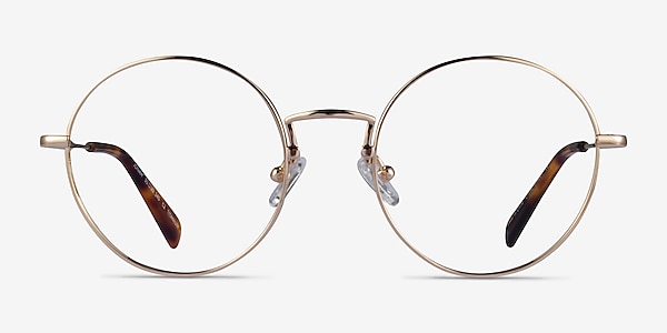 Jonah Gold Titanium Eyeglass Frames