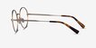 Jonah Gold TitaniumEyeglass Frames from EyeBuyDirect, Side View
