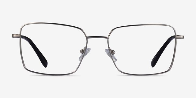 Caspian Silver TitaniumEyeglass Frames from EyeBuyDirect, Front View