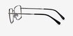 Caspian Silver TitaniumEyeglass Frames from EyeBuyDirect, Side View