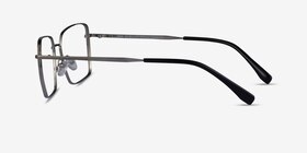 Caspian Argenté Titanium Montures de lunettes de vue d'EyeBuyDirect, Vue de Côté