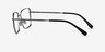 Caspian Silver TitaniumEyeglass Frames from EyeBuyDirect, Side View