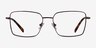Caspian Coffee TitaniumEyeglass Frames from EyeBuyDirect, Front View