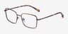 Caspian Coffee TitaniumEyeglass Frames from EyeBuyDirect, Angle View