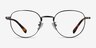 Scottie Gunmetal TitaniumEyeglass Frames from EyeBuyDirect, Front View