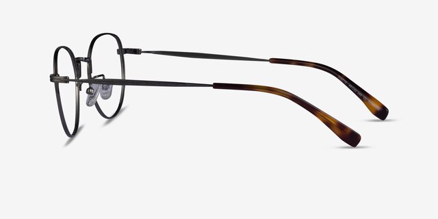 Scottie Gunmetal TitaniumEyeglass Frames from EyeBuyDirect, Side View