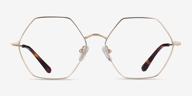 Esto Gold TitaniumEyeglass Frames from EyeBuyDirect, Front View