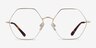 Esto Gold TitaniumEyeglass Frames from EyeBuyDirect, Front View