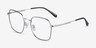 Cassel Black Silver TitaniumEyeglass Frames from EyeBuyDirect, Angle View