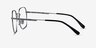 Cassel Black Silver TitaniumEyeglass Frames from EyeBuyDirect, Side View