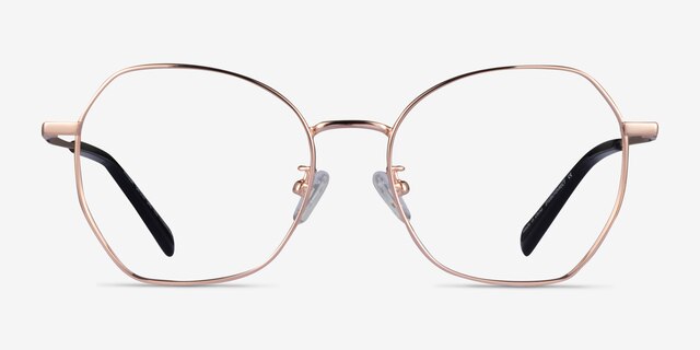 Anissa Rose Gold TitaniumEyeglass Frames from EyeBuyDirect, Front View