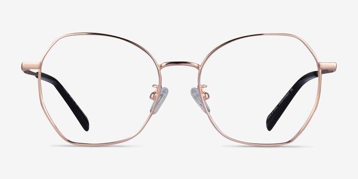 Anissa Rose Gold Titanium Eyeglass Frames from EyeBuyDirect