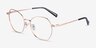Anissa Rose Gold TitaniumEyeglass Frames from EyeBuyDirect, Angle View