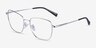 Paolo Gunmetal TitaniumEyeglass Frames from EyeBuyDirect, Angle View