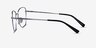 Paolo Gunmetal TitaniumEyeglass Frames from EyeBuyDirect, Side View