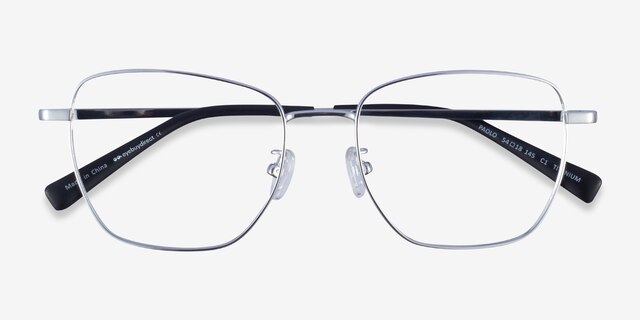Paolo Gunmetal TitaniumEyeglass Frames from EyeBuyDirect, Closed View