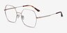 Elixir Gold TitaniumEyeglass Frames from EyeBuyDirect, Angle View