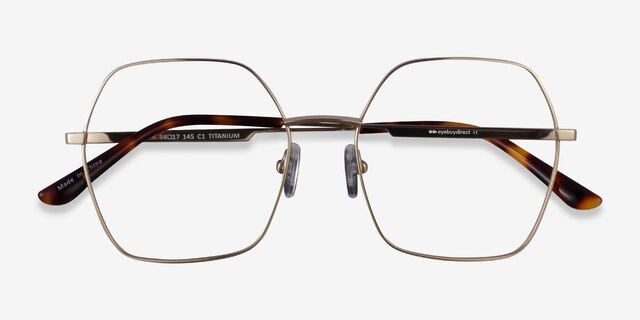 Elixir Gold TitaniumEyeglass Frames from EyeBuyDirect, Closed View