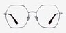 Elixir Silver TitaniumEyeglass Frames from EyeBuyDirect, Front View