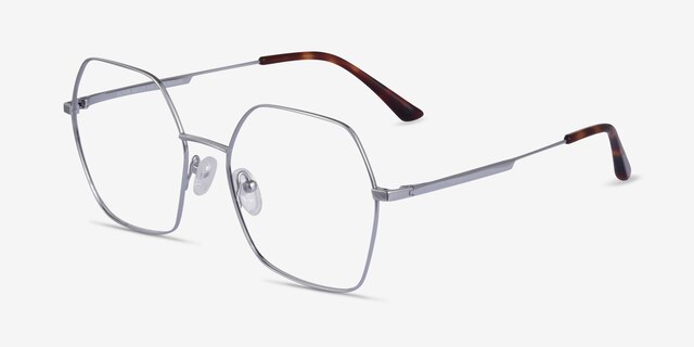 Elixir Silver TitaniumEyeglass Frames from EyeBuyDirect, Angle View