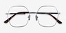 Elixir Silver TitaniumEyeglass Frames from EyeBuyDirect, Closed View