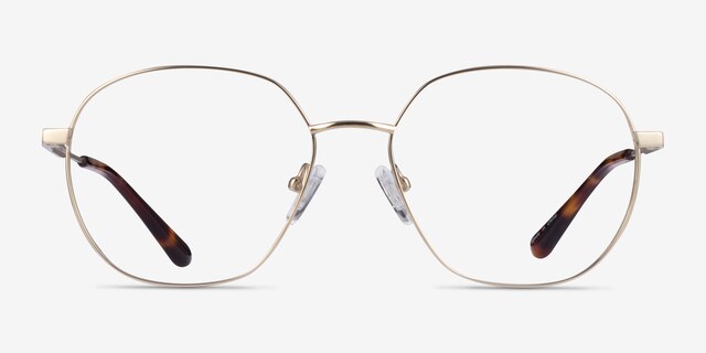 Diana Gold TitaniumEyeglass Frames from EyeBuyDirect, Front View