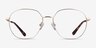 Diana Gold TitaniumEyeglass Frames from EyeBuyDirect, Front View