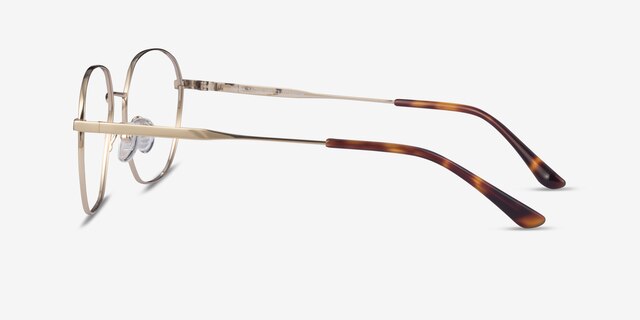 Diana Gold TitaniumEyeglass Frames from EyeBuyDirect, Side View