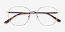 Diana Gold TitaniumEyeglass Frames from EyeBuyDirect, Closed View